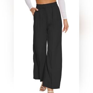 Black Pleated Trousers
